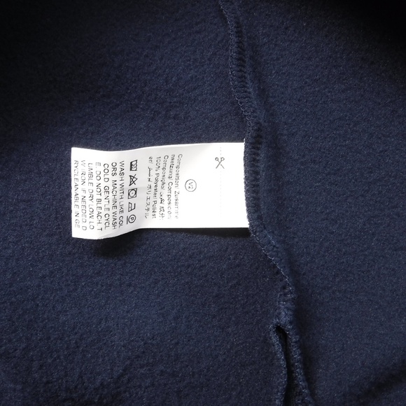 DAZY Navy Blue Color Hooded Long Sleeve Fleece Lined Sweatdress - Picture 9 of 9